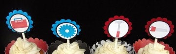Tool Time Cupcake Toppers