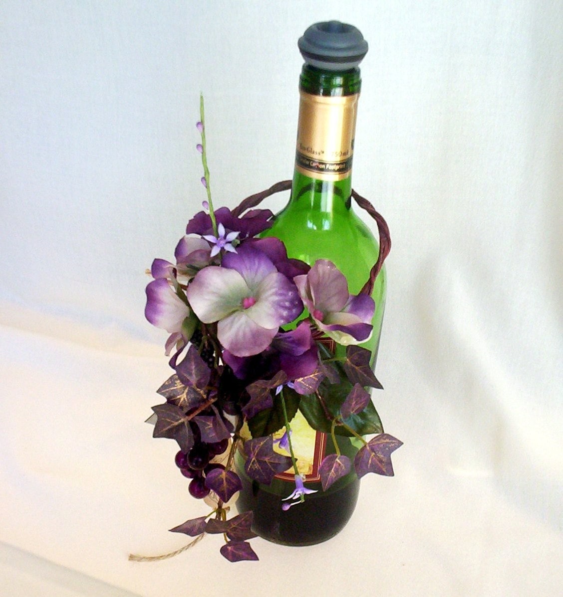 Vineyard Wedding Centerpiece alternatives Wine Bottle Topper