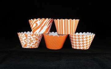 Orange Cupcake Wrappers 2