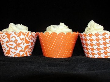 Orange Cupcake Wrappers 2