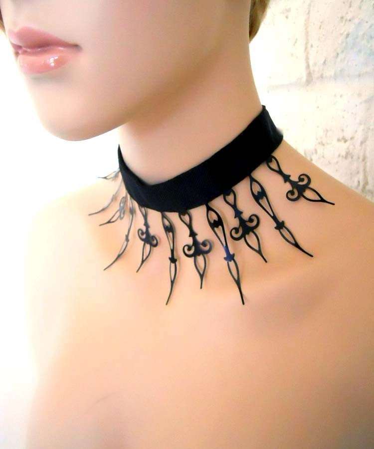 Gothic Victorian Styled Choker/ Necklace Made to Order- Edwardian Tea Party