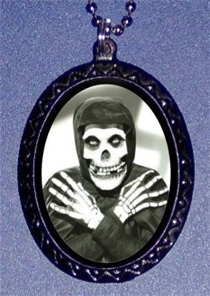 Skull Punk Rocker Skeleton Deisgn Handcrafted Handcasted Metal Pendant