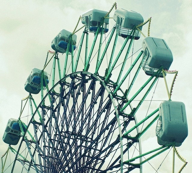 Ferris Wheel In Blue