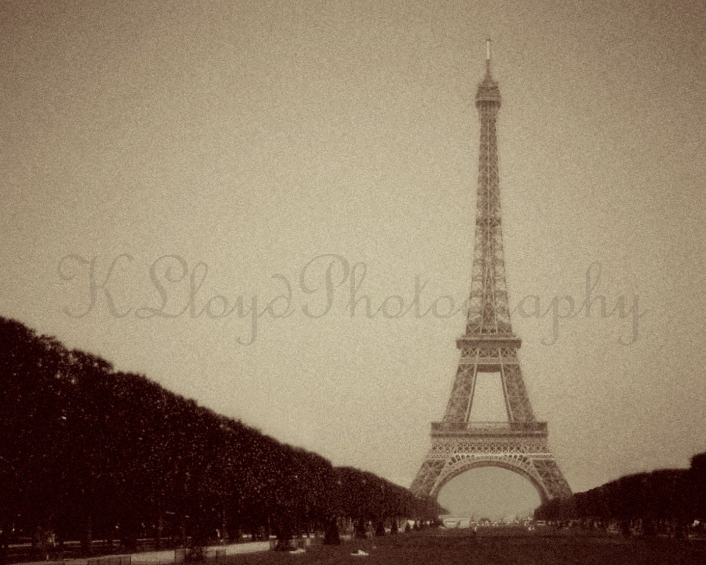 Eiffel Tower, Circa 1900s - 8x10 Fine Art Travel Photography Print - Paris France City of Love Vintage Romantic Style Home Decor Photo