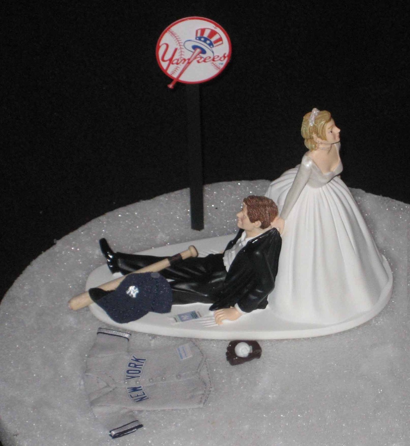 New York Yankees Wedding Cake Topper images
