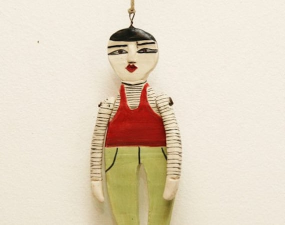 French Man -------- Ceramic Marionette.