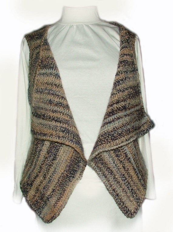 Cuppa &amp; Cake: Simple Knitted Wrap Vest Pattern