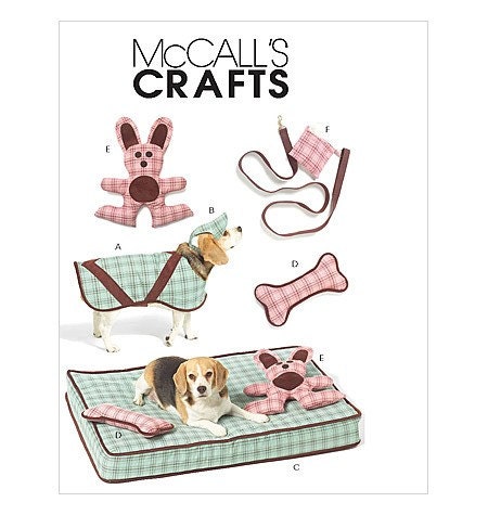 Dog Coat, Hat, Bed, and Toys McCall's pattern MP238 Uncut Complete