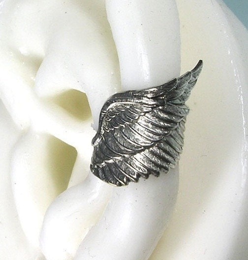Silver Archangel spread angel wings design Style No1