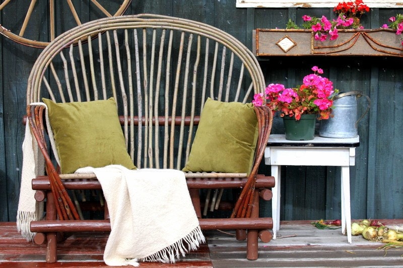 Woodland Romance Rustic Bent Willow Loveseat