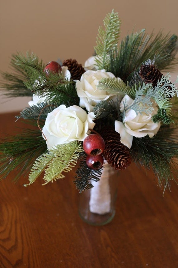 Winter Wonderland Bridal Bouquet From SouthernGirlWeddings