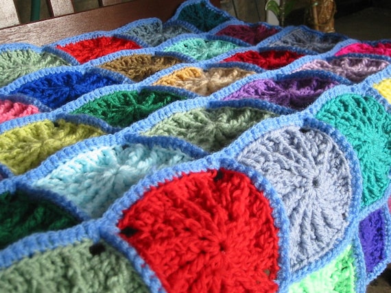 Grandad Square Crochet Pattern PDF Blanket Afghan