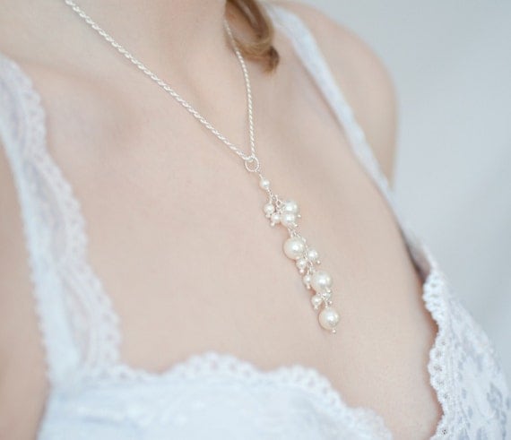 bridal necklace for sweetheart neckline