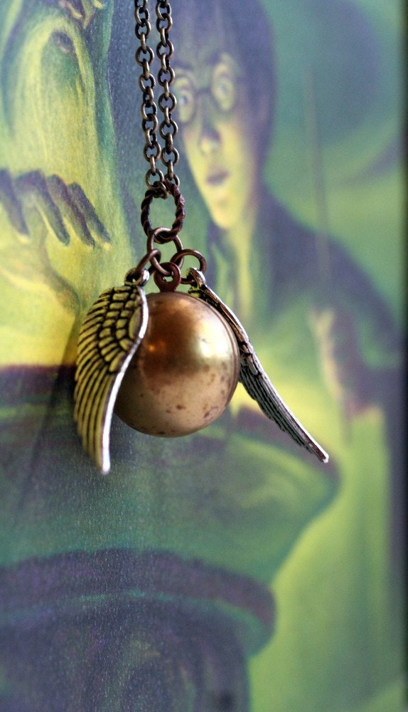 Harry Potter Golden Snitch Locket, $16, Leslie Shields