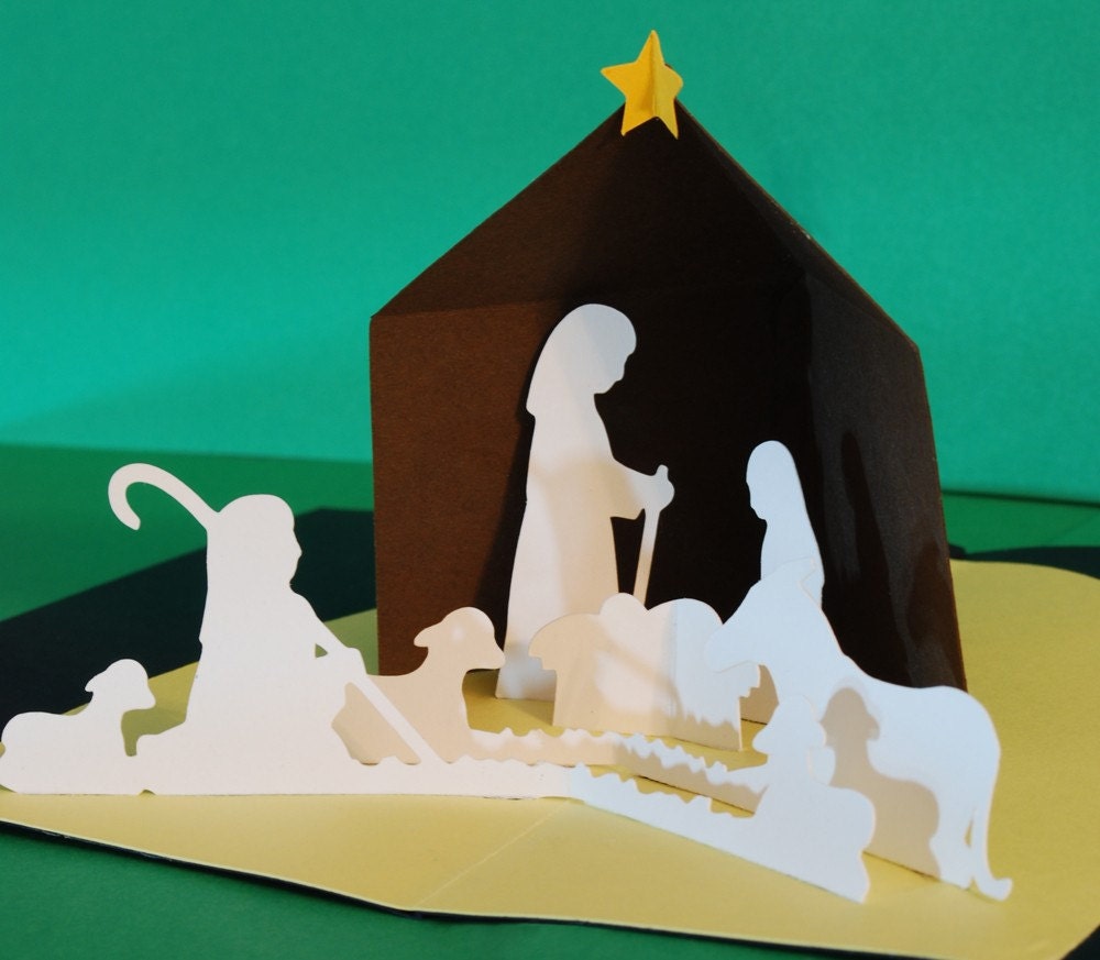 Nativity Christmas Pop-Up Card