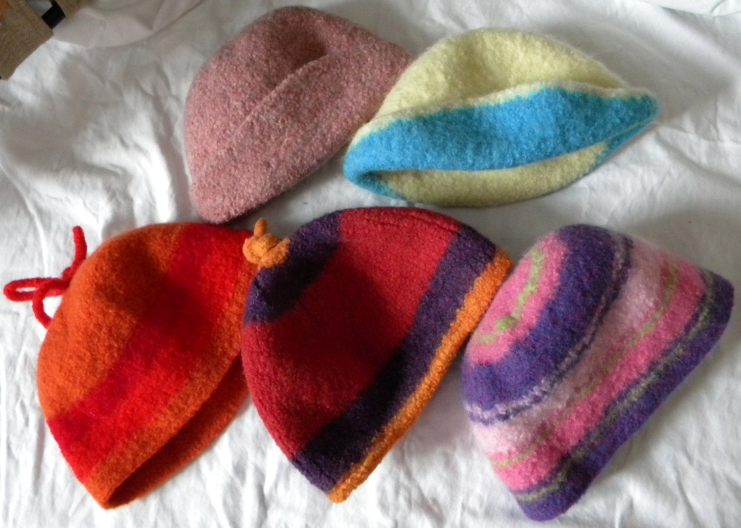 Felted Knit Hats Collection for Children and Toddlers, In-Stock Sale