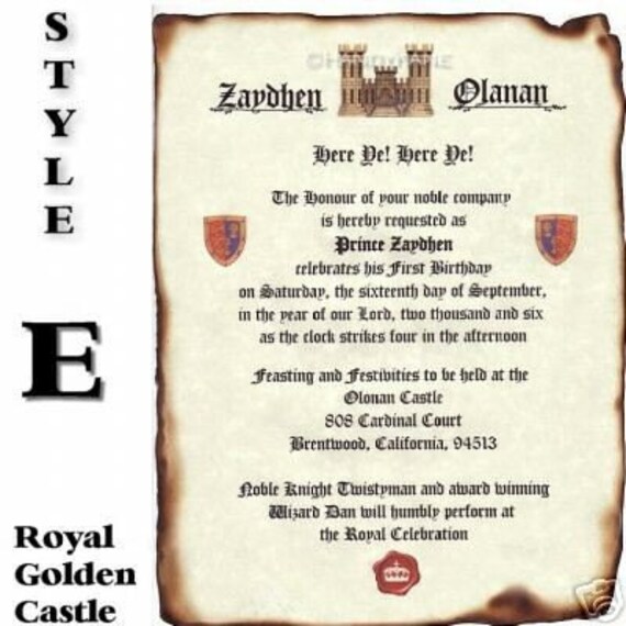Wedding Scrolls Invitations on Royal Cinderella Renaissance Wedding Scroll Invitations