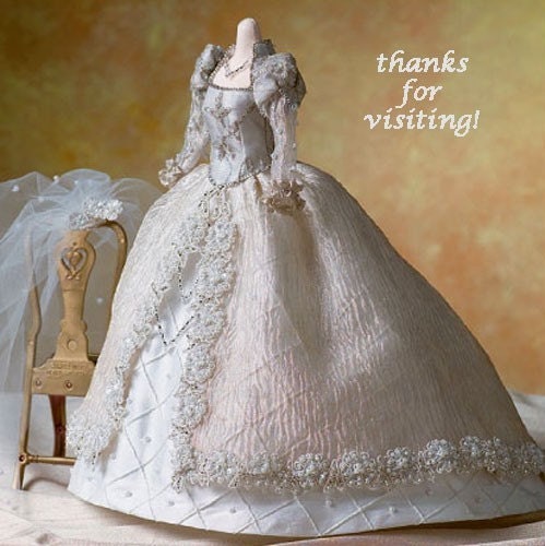 Bridal Gown Doll Sewing Pattern Alicyn Wright Dolls Wedding Dress 