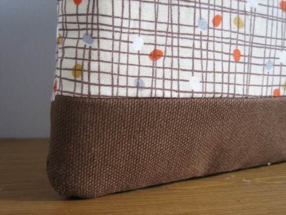Zip Clutch - Farmdale Crosshatch