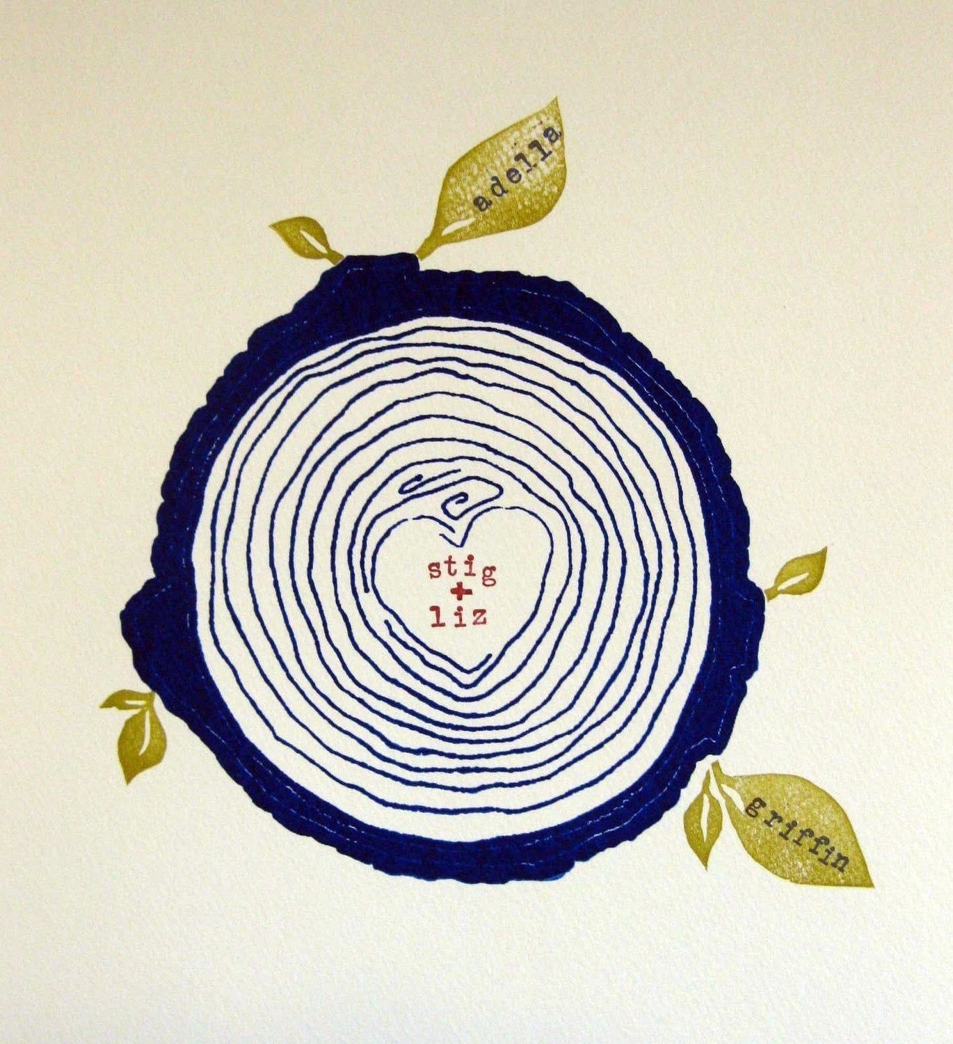 custom family tree -- blue