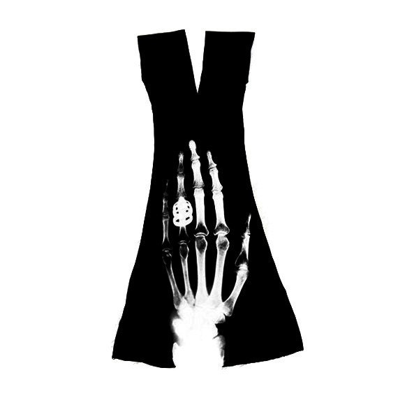 Wmns Cut Out Dress in Black feat. Ringen print in White Sz MEDIUM/ONE SIZE