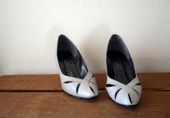vintage grey heels