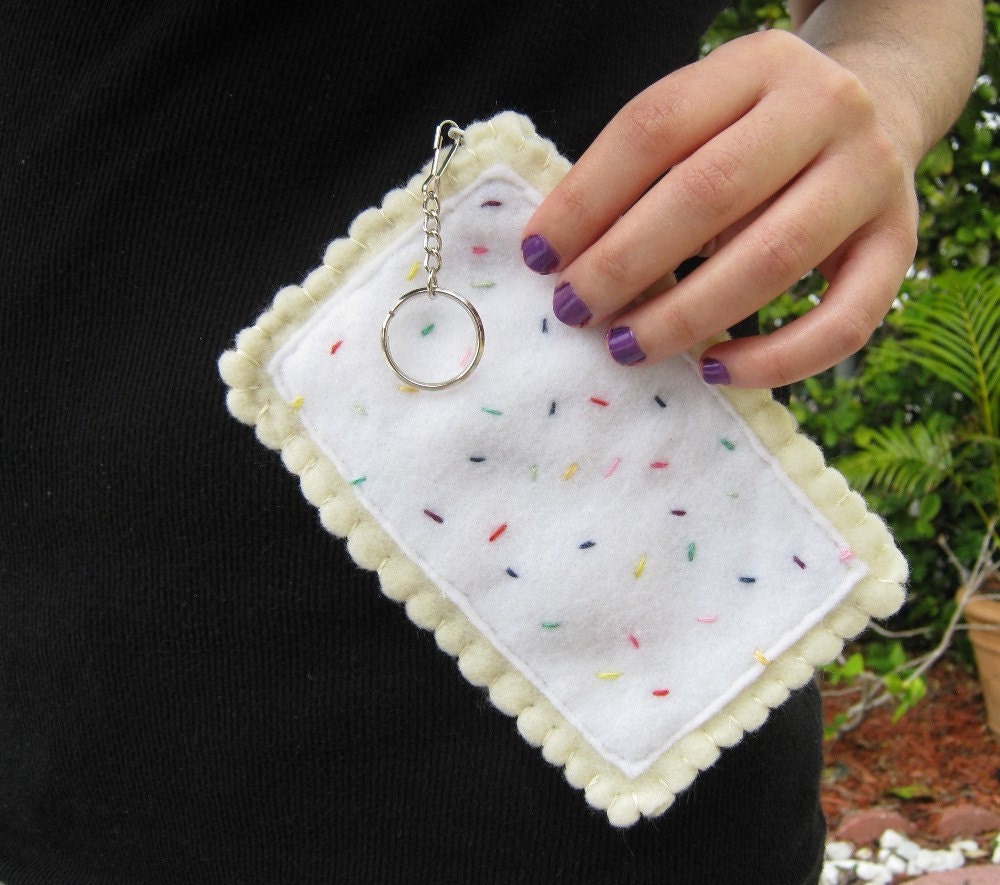 Poptart Key chain Pouch by PinkFrog4U on Etsy Poptart Key chain Pouch by PinkFrog4U on Etsy