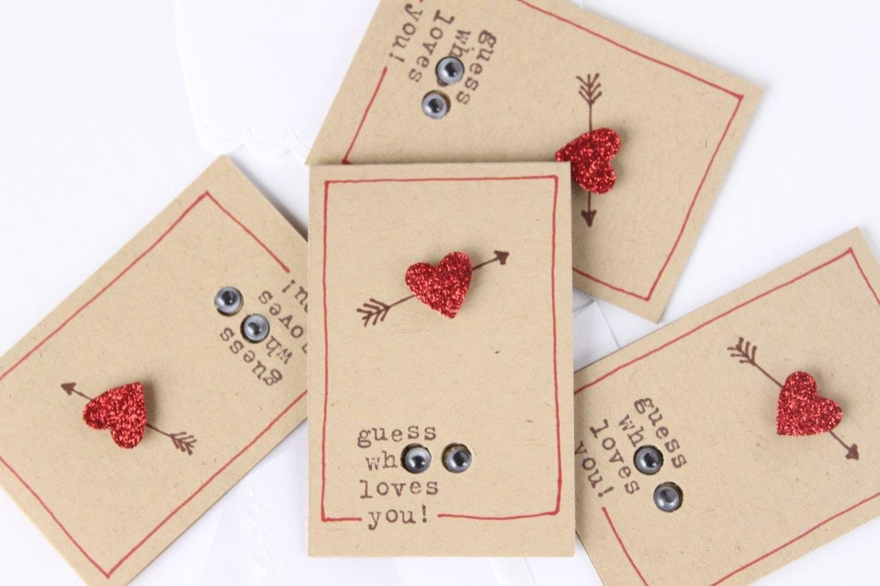 Valentine Cards, Love Cards, Love Notes, Note Cards, Little Surprise Owl Love Notes (4) with envelopes