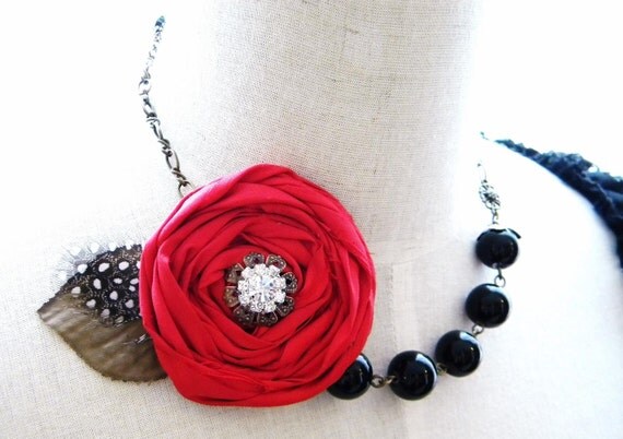 Special Occasion Statement Necklace for Brides and Bridesmaids -  Valentina