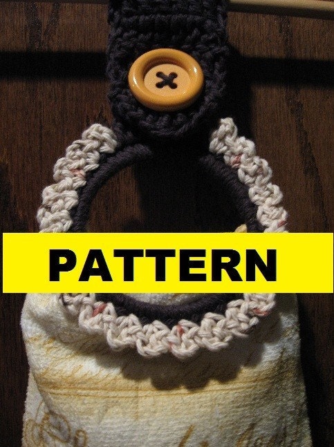 Little Bir Secrets: crocheted towel holder pattern