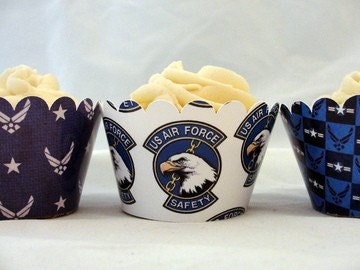 Air Force Cupcake Wrappers