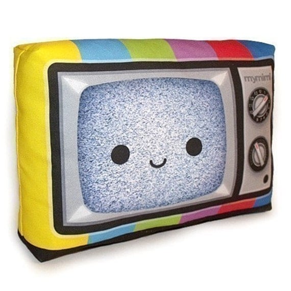Mini Pillow - Happy Color TV