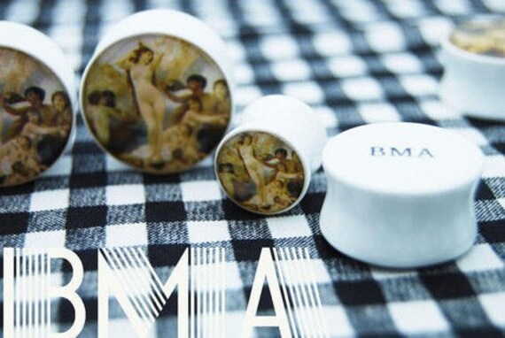 Birth of Venus by Bouguereau Plugs 7/16 inch 11mm BMA