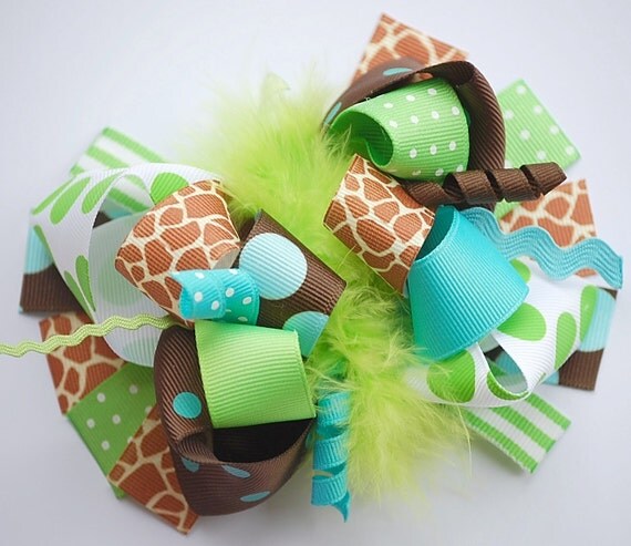 Mod Safari Funky Loopy Hair Bow-