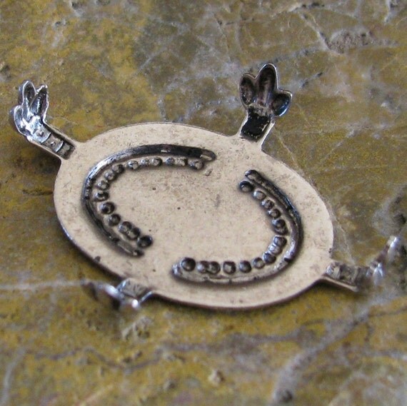 6 Antique Silver Wrap Settings for 25x18 Stones 930