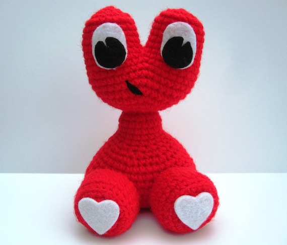 Crochet Pattern Amigurumi Alien Monster "Love Baby" Amigurumi Pattern- PDF Format- Permission to Sell what you make