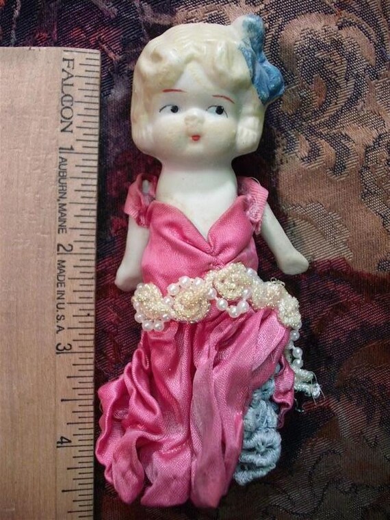 Oh Baby Baby - Vintage Bisque Kewpie Doll - Baby Flapper
