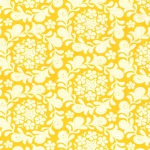 ONE YARD Sandi Henderson Henna Garden Citrus Yellow - Farmer's Market