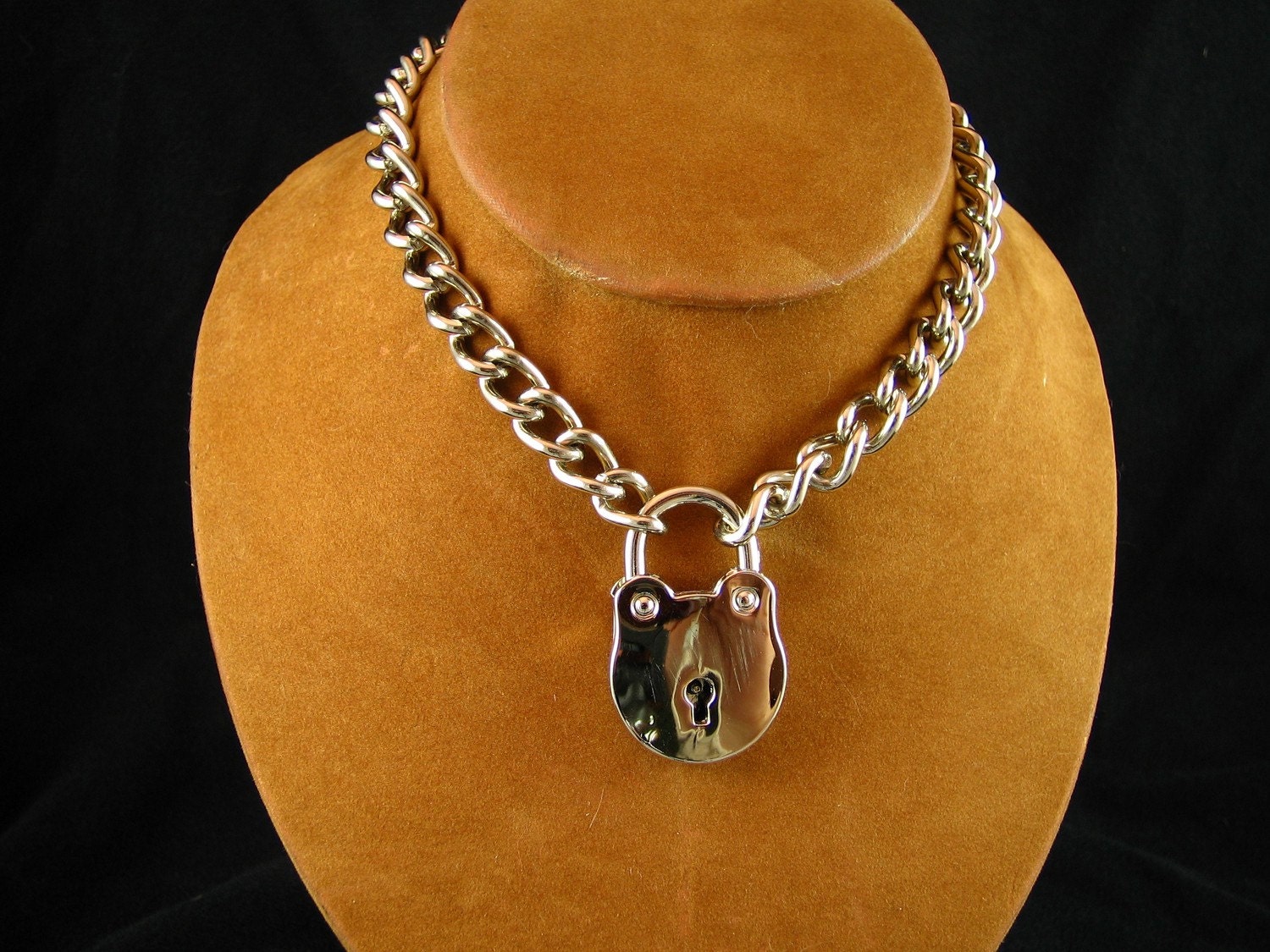 Chain Choker with Large Padlock