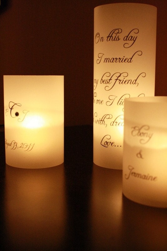 Luminary Centerpiece Table Numbers Wedding Signs Quotes Monograms