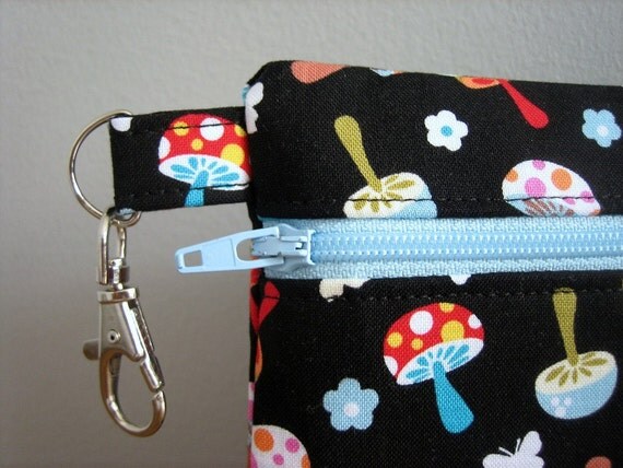 Zip Pouch - Mini Mushrooms