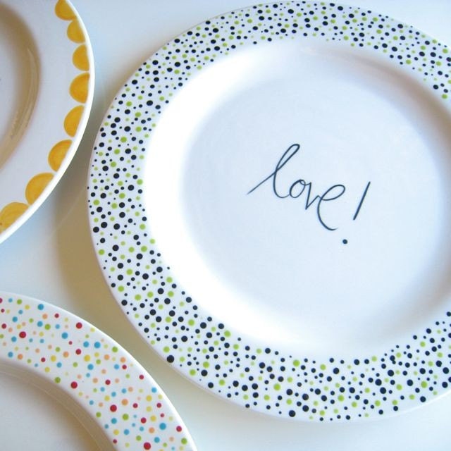 Choose Your Word Large Plate As Featured at Apartment Therapy
