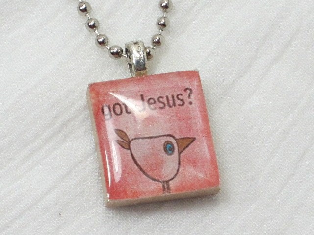 Scrabble Tile Necklace - Got Jesus