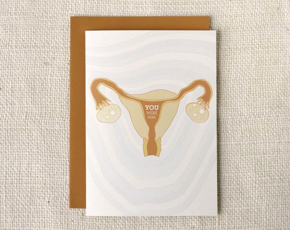 Birthday Card - Uterus