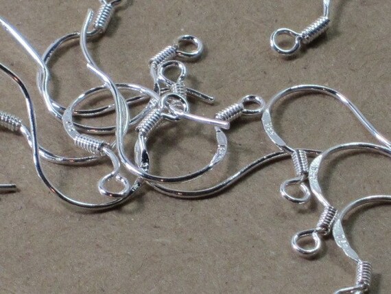 925 Sterling Silver Fishhooks - Earring Wires - 50 pieces - Ear Wires