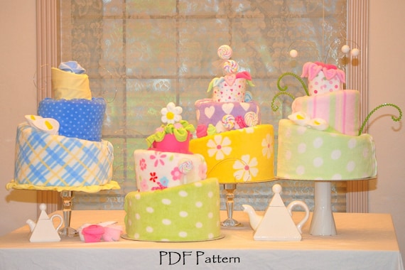 Topsy Turvy Diaper Cake Video and PDF