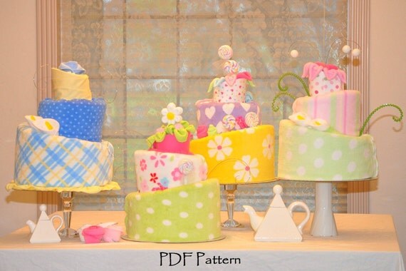 Topsy Turvy Diaper Cake Video and PDF