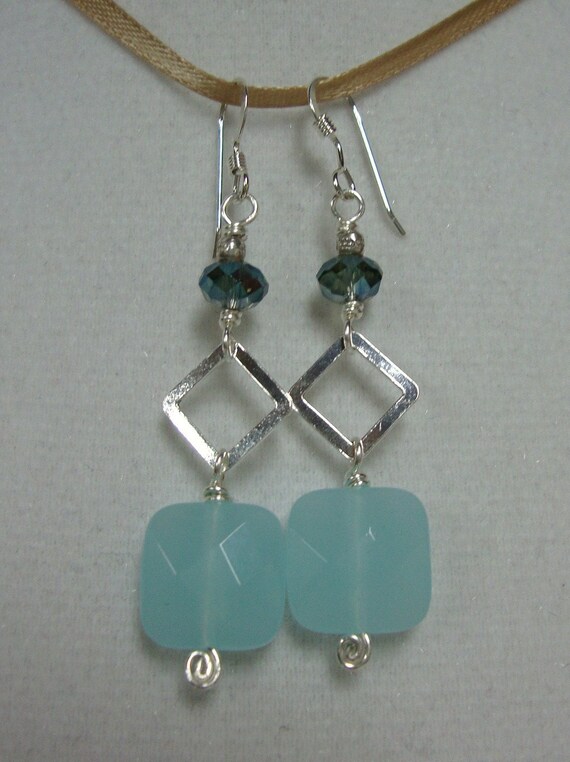 Blue Quartz Earrings Preview 2