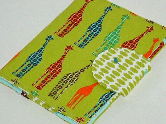 eReader Book Cover, Kindle Cover, Nook Color Cover - Giraffe Park - available all eReaders please put on order form