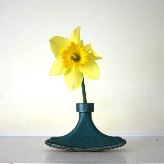 Vintage sprinkler head blue and brass for your springtime gardening needs